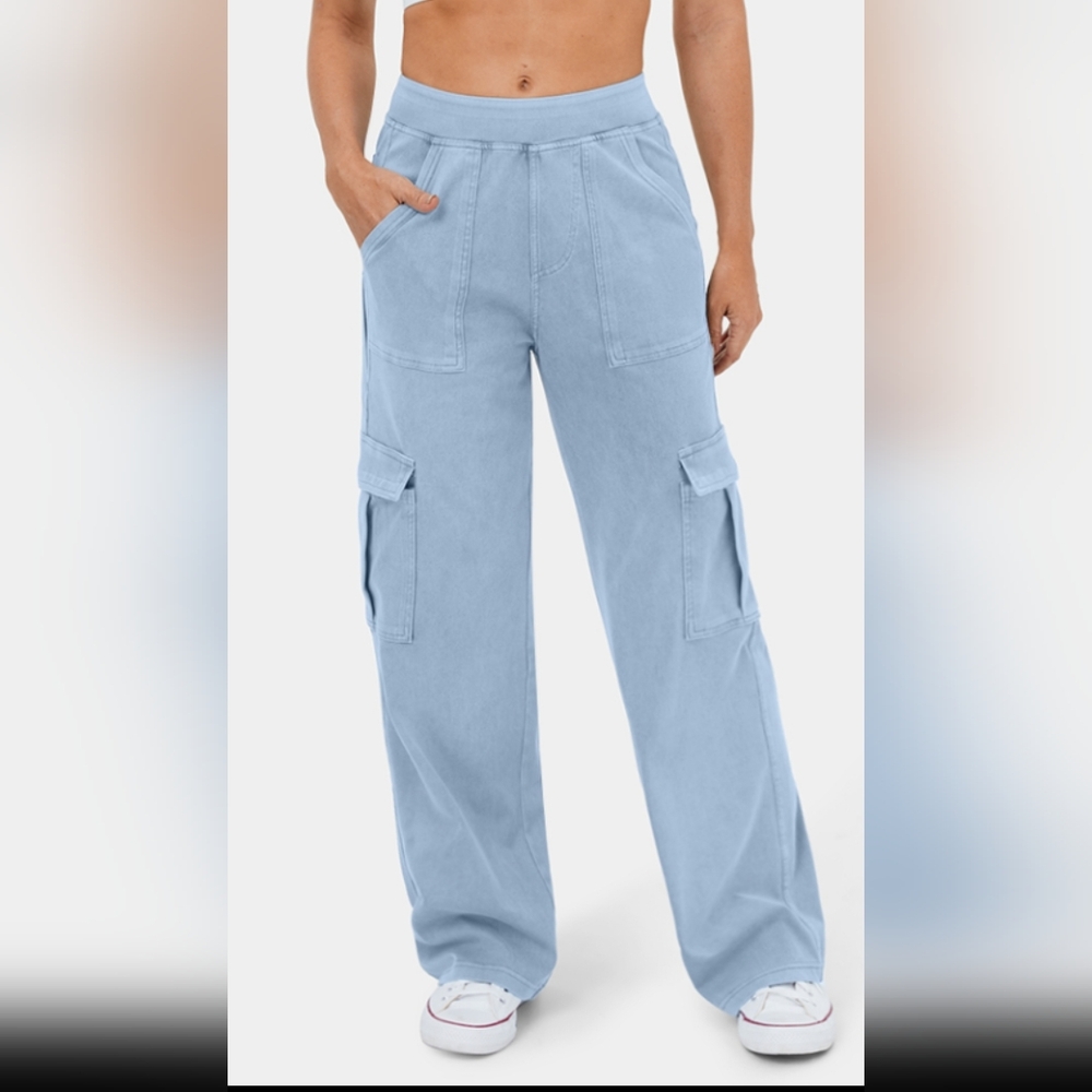 HALARA Light Blue Wide Leg Jeans